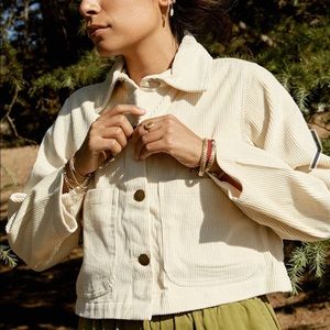 Backbeat co cropped corduroy jacket